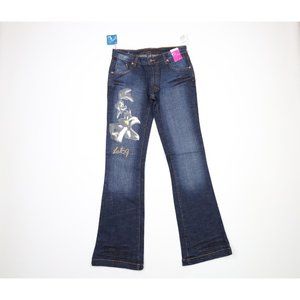 NOS Vintage Y2K Lot 29 Womens Size 5 Looney Tunes Wide Leg Flared Denim Jeans